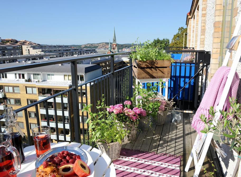 Un balcon cozy pour attendre l’hiver…