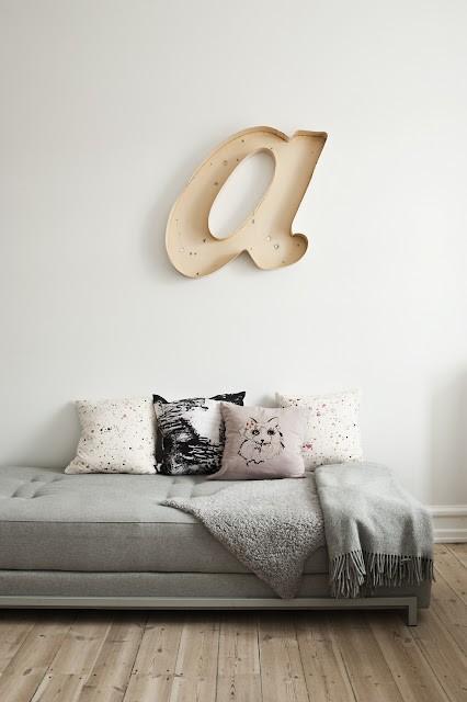 {Today I  ♥ } Les grandes lettres déco