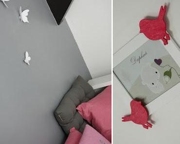 Chambre bébé rose & grise