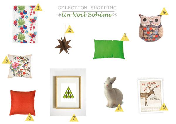 Shopping Noël Bohème silenceondecore-blog.com //Mon carnet de croquis// Un Noël Bohème