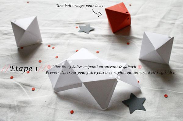 Etape-1 //DIYourself// Un calendrier de l’avent