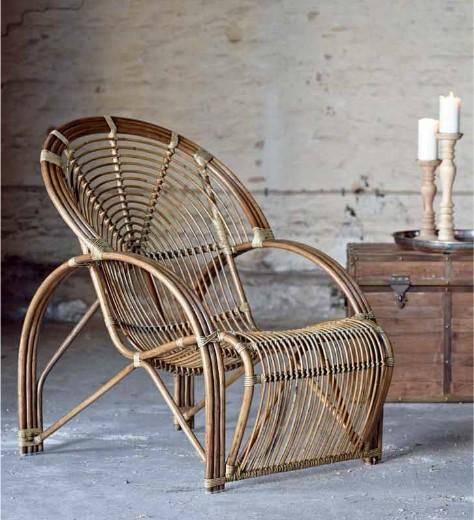 A classic is back : le fauteuil en rotin !