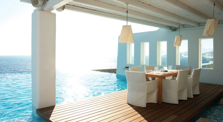 Deck Hôtel Cavo-Tagoo Mykonos via Nat et nature Le plus bel hôtel de Mykonos ?