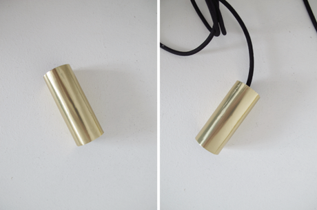 DIY Lampe dorée