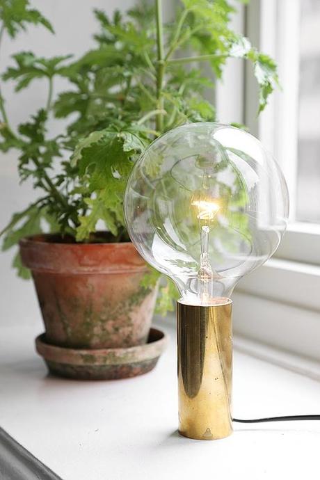 DIY Lampe dorée