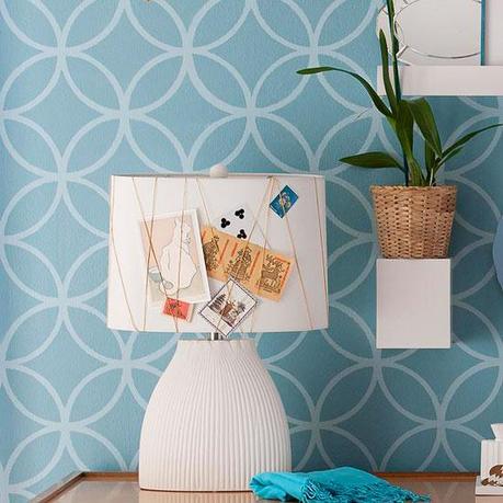 DIY : un abat-jour transformé en mood board www.decocrush.fr | DIY : un abat-jour transformé en mood board, idéal pour les locataires !