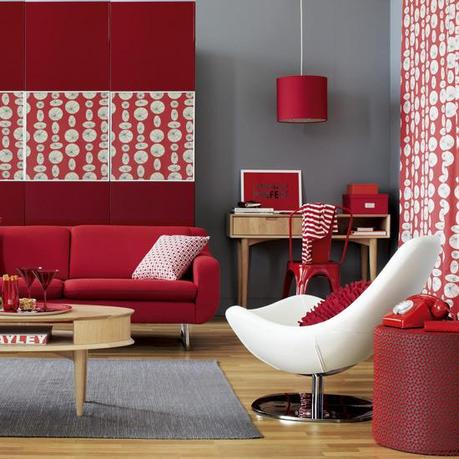 Couleurs: le rouge en grande dose