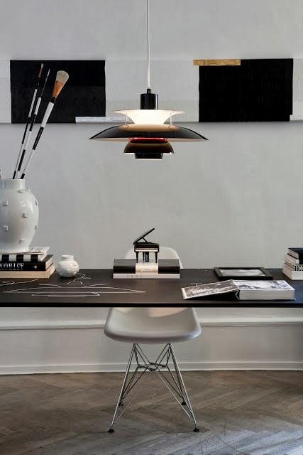 Les lampes Louis Poulsen shootées chez Tenka Gammelgaard