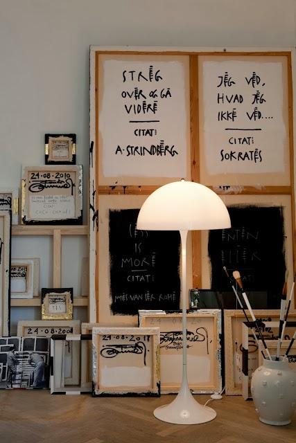 Les lampes Louis Poulsen shootées chez Tenka Gammelgaard