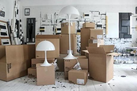 Les lampes Louis Poulsen shootées chez Tenka Gammelgaard