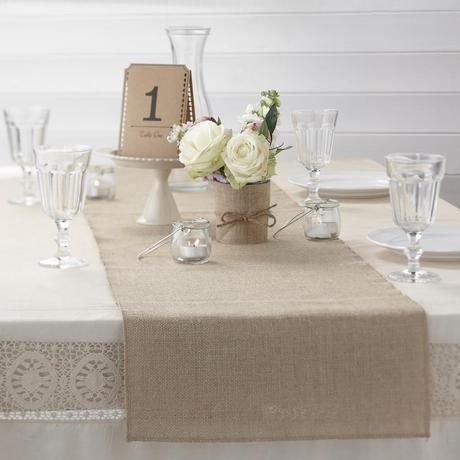 Déco mariage vintage : Misez sur le trio jute, dentelle & ardoise ! | www.decocrush.fr