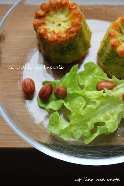 Cannelés au brocoli et au parmesan Cannelés au brocoli/ Photos Atelier rue verte