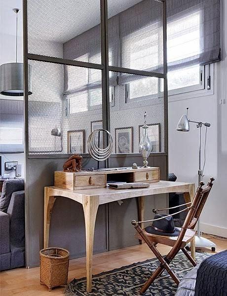 Cloison verrière métal pour bureau Tallbox via Nat et nature Cloisonner sans isoler : c'est possible !