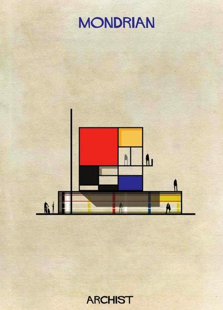 Architecture / A quoi ressemblerait une maison créee par Dali, Mondrian ...?