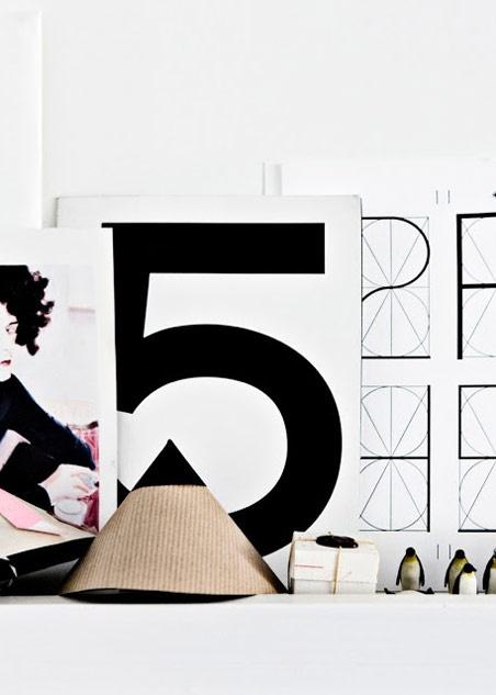 Chifrres dans la deco