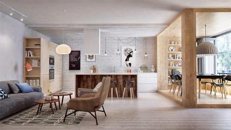 Un intérieur russe aux accents scandinaves