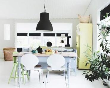 //Inspiration déco// Une maison scandinave aux accents noir et pastel