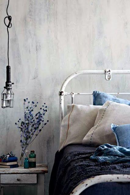 Indigo et denim dans la deco