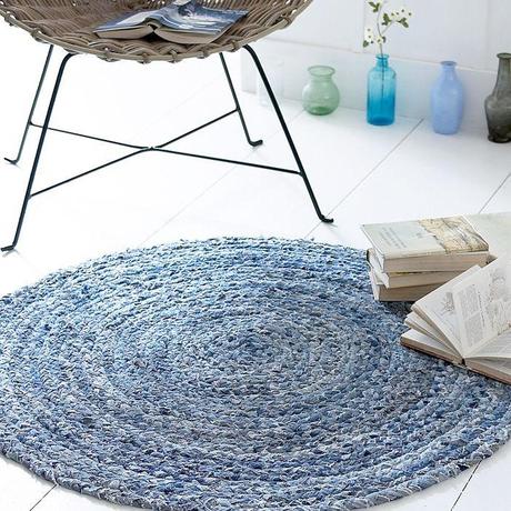 Indigo et denim dans la deco
