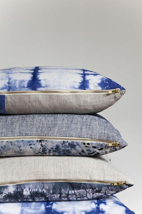 Indigo et denim dans la deco