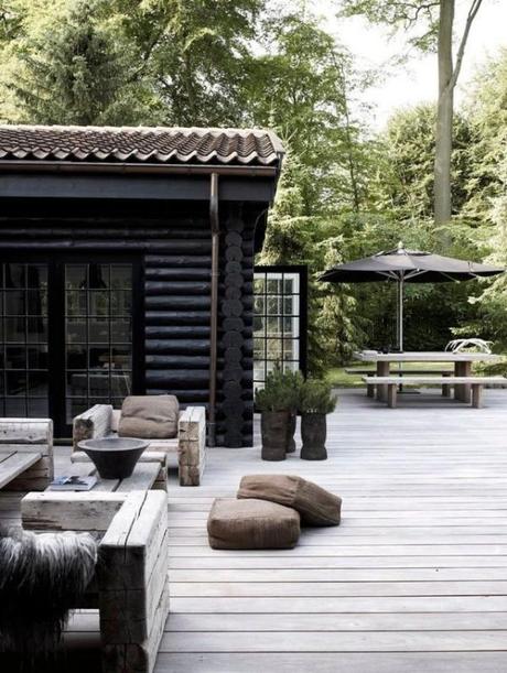 30 idées déco pour une terrasse scandinave en noir et blanc