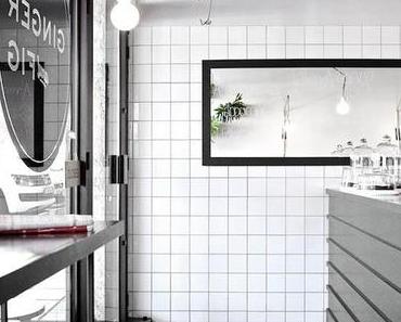 Gastronomie et design // Ginger & Fig – monochromie et style industriel