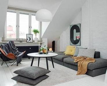 | Inspiration déco | Un intérieur scandinave en gris et blanc