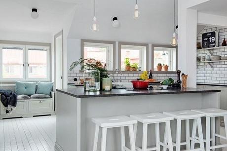 | Inspiration déco | Un intérieur scandinave en gris et blanc Attic-Renovation-on-Olivedalsgatan-10-850x567