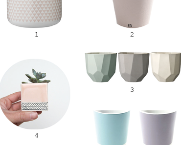 Top 5 Sélection de cache-pots pastels pour un jardin happy
