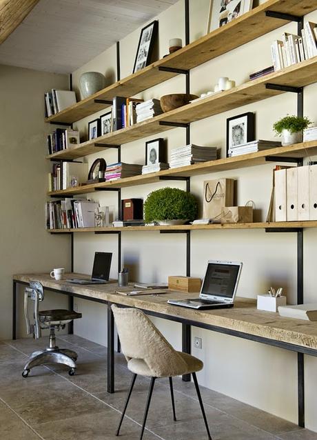 Un-bureau-pour-deux-Abduzeedo-via-Nat-et-nature Home challenge // Un bureau chez soi