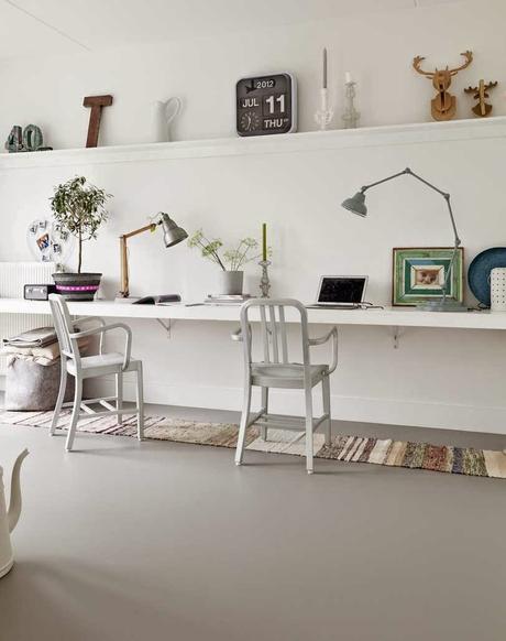 Un-bureau-pour-deux-Vtwonen-via-Nat-et-nature Home challenge // Un bureau chez soi