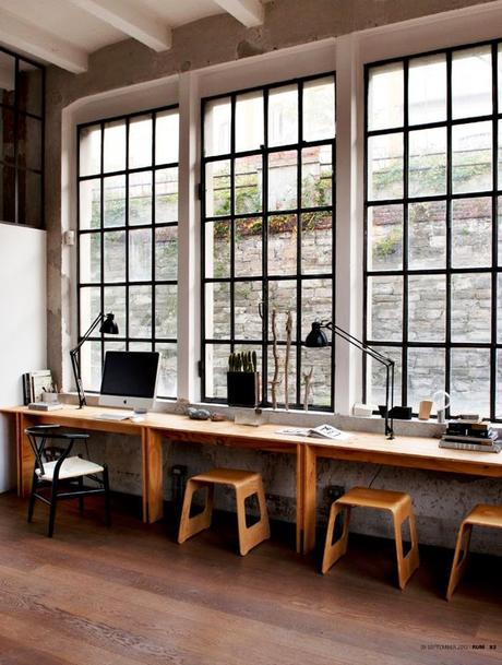 Bureau-pour-deux-devant-fenetre-via-Nat-et-nature Home challenge // Un bureau chez soi