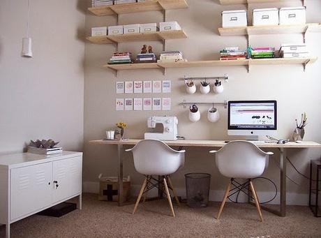 Un-bureau-pour-deux-JenniferHagler-via-Nat-et-nature Home challenge // Un bureau chez soi