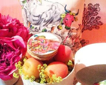 Paris / J'ai dégusté les macaronsToile de Jouy Lenôtre /