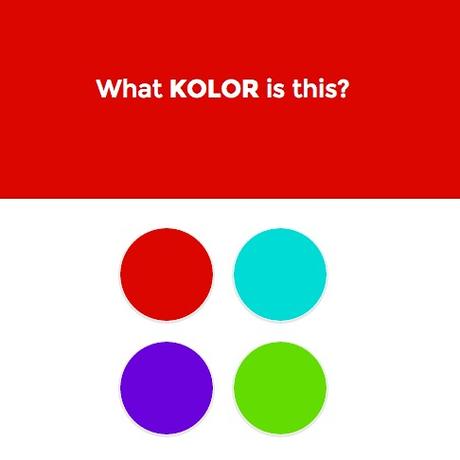 Kolor test de reconnaissance des couleurs