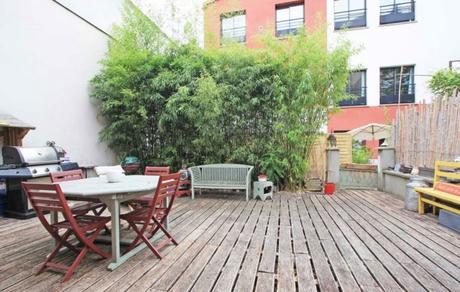 Une maison loft avec terrasse et patio à pantin.