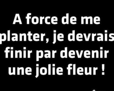 A force de me planter...