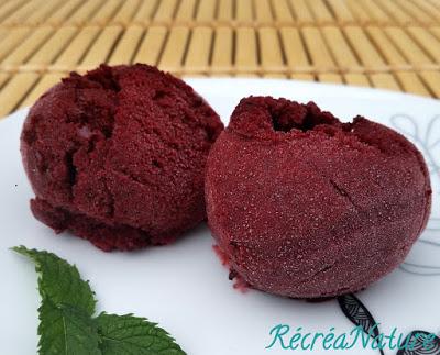 C'est de Saison ! Sorbet aux Mûres du Jardin en Sorbetière