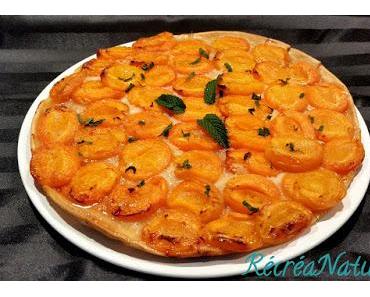 Tarte Fine aux Abricots, Menthe du Jardin - Cuisson Rapide