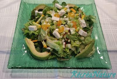 Salade Composée aux Couleurs du Soleil # Recette Facile