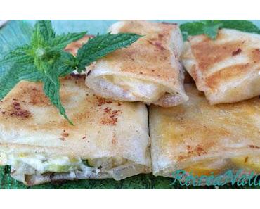 Recette Facile pour une Entrée Gourmande avec les Produits du Jardin : Bricks aux Courgettes, à la Feta et au Thym Citron