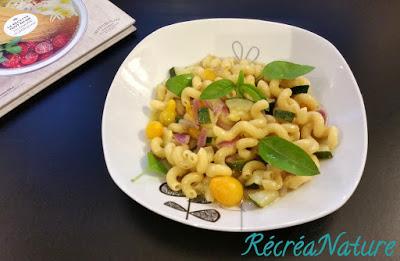 Serpentini OnePotPasta aux Courgettes, Pistou et Tomates Cerises Bio du Jardin