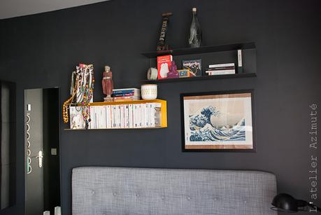 Une chambre moderne en gris et jaune (la suite) #relooking Chambre désign Jaune