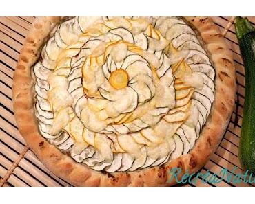 Une recette pour Retenir l'Eté : Pizza Verde Bio aux Pesto, Courgettes et Mozarella Di Buffala