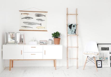 La chambre a design scandinave du Chien à Tâches via Nat et nature Sem 40_2015 sur les blogs déco