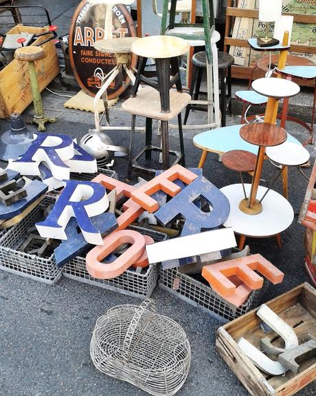 Lettres enseignes / Brocante Amiens / Octobre 2015 / Photos Atelier rue verte /