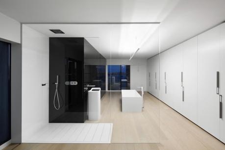 salle de bain minimaliste par Studio Practice