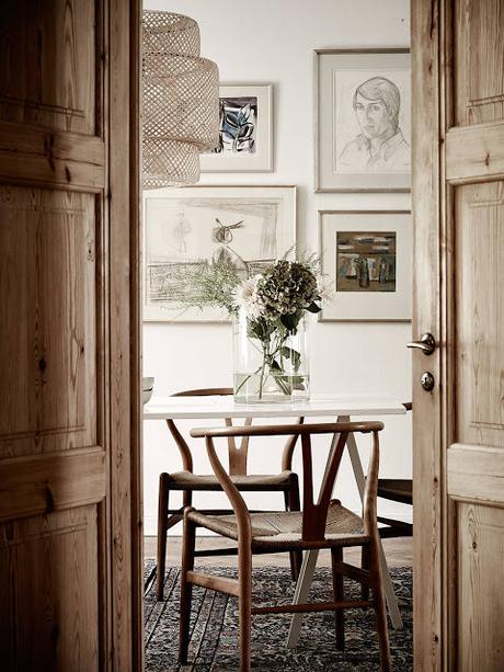 Suède / Un appartement dans un ancien immeuble /