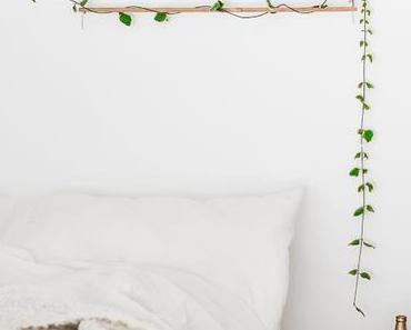 DIY / Une suspension "verte", murale en tête de lit /