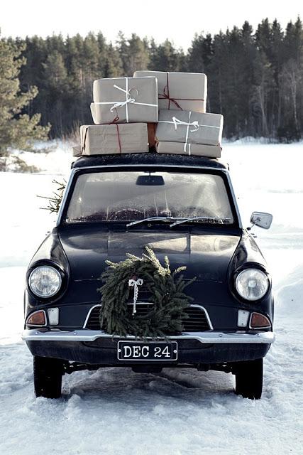 Noël 2015 / Inspirations #17 / Voiture de Noël bien chargée /